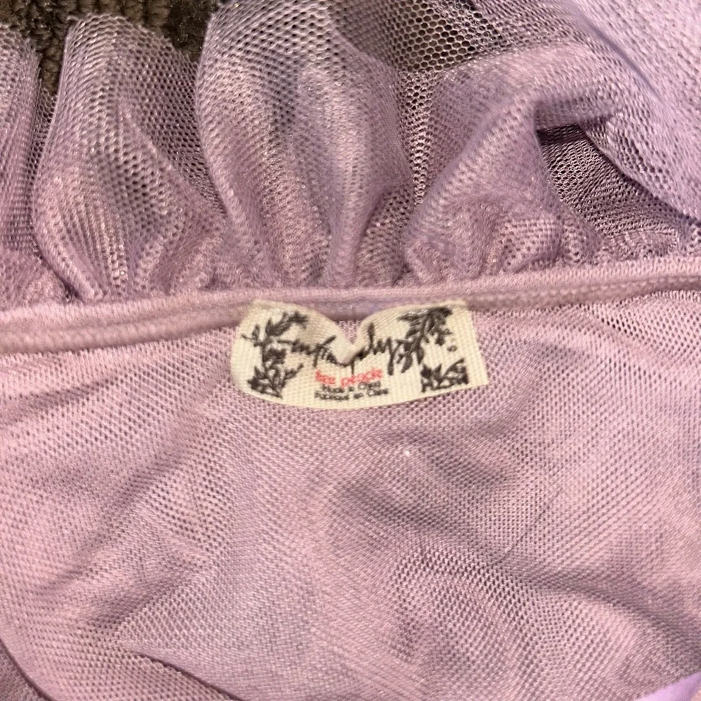 Free People Ruffled Off-Shoulder Top in Pink - Picture 6 of 6